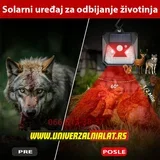 solarni uredjaj za odbijanje životinja - zaštite vaše dvorište