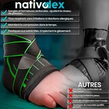 NATIVODEX L ojačana opora za gleženj z nastavljivo športno stabilizacijo | Shoptok.si