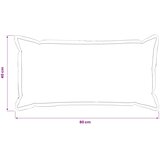  Presvlaka za jastuk 2 pcs HOUTEN Smeđa 40 x 80 cm Umjetni lan | shoptok.hr