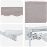 Ročno zložljivo senčilo Svetlo siva 3 x 2,5 m, (5000204866) | Shoptok.si