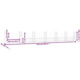  Gabionska košara U-oblika sa 7 stupova 740x20x100 cm željezna | shoptok.hr