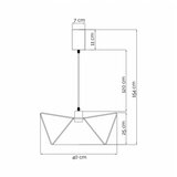 Vesta 553 VISILICA 1*E27 CRNA | ePonuda.com