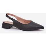 Boto Woven Women's Sandals On Delicate Heel Black Jorela | ePonuda.com