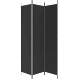 Sobna pregrada s 3 panela crna 150 x 220 cm od tkanine | Eponuda.ba