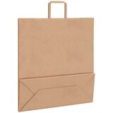 vidaXL Papirnate vrećice 250 kom s ručkama smeđe 45x17x48 cm | shoptok.hr