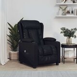 vidaXL Električni naslonjač od umjetne kože crni | shoptok.hr