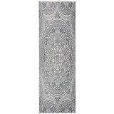 vidaXL zunanja preproga ploščato tkanje 80x250 cm modri vzorec Cene