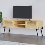 Marckeric TV omarica v hrastovem dekorju v naravni barvi 140x51 cm Ecrin – | Shoptok.si
