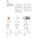  Redo 01-4354 - LED prigušiva zidna lampa TORSION LED/30W/230V bela | Eponuda.com