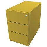 BISLEY Pomični predalnik Note™, 3 univerzalni predali, VxŠxG 495 x 300 x 565 mm, z oprijemalno letvijo, roza | Shoptok.si