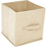 Ormarić za pohranu s 4 platnene košare krem 63x30x71 cm čelični | Eponuda.com
