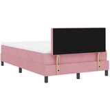 vidaXL Krevet s uzglavljem i madracem Ružičasta 120x200 cm Baršun | shoptok.hr