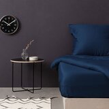  de petrol blue petrol blue satin single large fitted sheet (fr) | ePonuda.com