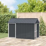 vidaXL tamno siva Vruće pocinčani čelik 112 x 215 x 141 cm Izdržljivo Cijene