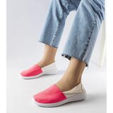 Gemre White and Pink Slip-On Sneakers Winding Cijene