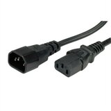 Secomp value monitor/UPS power kabl, IEC 320 C14 - C13, black, 1.8m ( 1649 ) cene