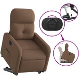  Naslonjač na podizanje od tkanine smeđi | shoptok.hr