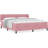 Box Spring Krevet s Madracem Ružičasta 180x200 cm Baršun | shoptok.hr