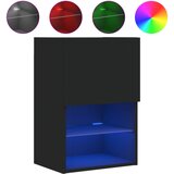 Maison Chic TV omarica - TV stojalo - Televizijska omarica z LED lučkami črna 40,5x30x60 cm, (21700862) Cene