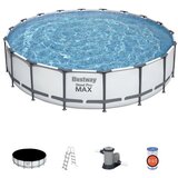 Lean_Toys Bazen Steel Pro MAX | 549 x 122 cm s kartušno filtrsko črpalko | Shoptok.si