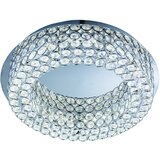 Searchlight Vesta LED okrogla stropna svetilka, kromirana, kristalno steklo z ogledalom v sredini, (22101078) | Shoptok.si