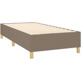 vidaXL Krevet s oprugama i madracem smeđesivi 90x190 cm od tkanine | shoptok.hr