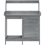  Stol za sadnju s ormarićem 110,5x45x124,5 cm masivna jelovina | shoptok.hr