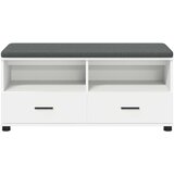  Klupa za hodnik s jastukom s ladicama Bijeli 100 x 38 x 46 cm | shoptok.hr