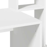 vidaXL Pisalna miza s policami bela 100x45x140 cm inženirski les | Shoptok.si