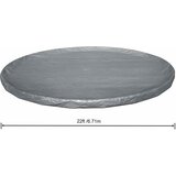 Bestway Pokrivač za bazen Ø6,71 m Kružni Poliester Siva | shoptok.hr