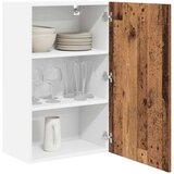 vidaXL Viseča omarica s polico Riga Staro les in bela 50 x 31 x 80 cm | Shoptok.si