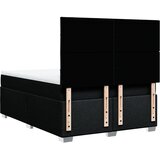  Krevet s oprugama i madracem crni 140 x 190 cm od tkanine | shoptok.hr