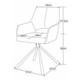 MID.YOU Set Naslanjačev Jana, Antracit, 2 Kos | Shoptok.si