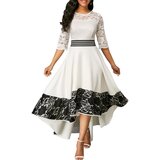 Fenzy Elegantna Haljina S Čipkom Bianca, Bijela | shoptok.hr