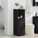 vidaXL Kupaonski ormar Crna 30 x 35 x 95 cm Konstruirano drvo | shoptok.hr
