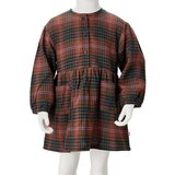 vidaXL Dječja haljina dugih rukava boja konjaka 92 | shoptok.hr