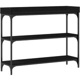 vidaXL Konferencijski Stol Crna Bukva 100x30x80 cm Konstruirano drvo i čelik | shoptok.hr