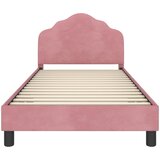  Krevet za djecu s uzglavljem Ružičasta 80 x 200 cm Baršun | shoptok.hr