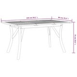  Vrtni stol 150x90x75 cm od masivnog bagremovog drva | shoptok.hr
