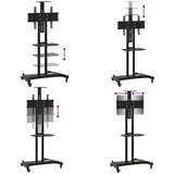 vidaXL TV stojalo na kolesih 32-70-palčni zaslon VESA 600x400 mm 60kg | Shoptok.si