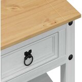  Klubska miza s predalom Bela 85 x 50 x 45 cm Masivno borovo les, (5000295376) | Shoptok.si