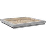  Okvir za krevet s LED svjetlima boja hrasta 180 x 200 cm drveni | shoptok.hr