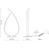 Globo 58492B - LED stona lampa TRINA LED/6W/230V crna | Eponuda.com