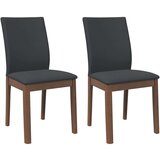 vidaXL Jedilni stoli z blazinami 2 kosa Brown Solid Wood Rubber Cene