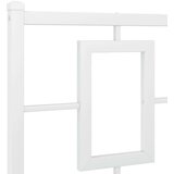vidaXL Kovinski posteljni okvir z vzglavjem bel 120x190 cm | Shoptok.si