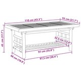vidaXL Klubska mizica 110x55x45 bambus | Shoptok.si