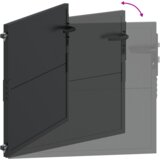 vidaXL Vrtna vrata Crna 100 x 100 cm Čelik s praškastim premazom | shoptok.hr