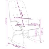 Stolica za ljuljanje od tkanine smeđesiva | shoptok.hr