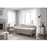 Miuform Bež ležalnik iz rebrastega žameta (levi kot) Chic Charlotte – | Shoptok.si