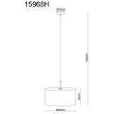 Globo 15968H - Visilica na sajli DELEON 1xE27/60W/230V | Eponuda.com